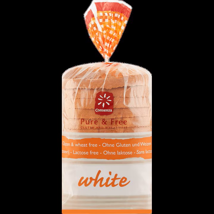 Consenza Wit brood gesneden glutenvrij 750g